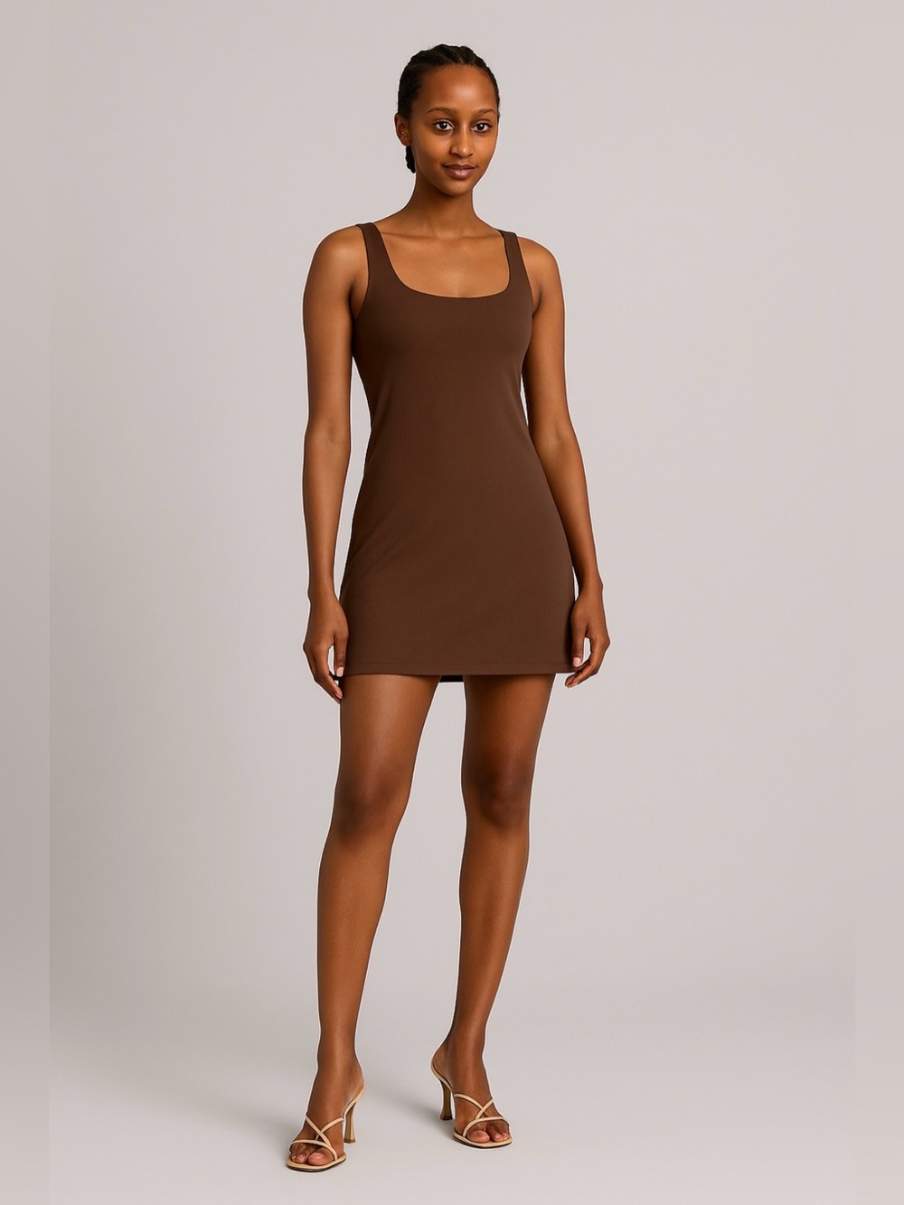 Girlfriend Collective Chocolate Brown Athletic Dress Size XXXL